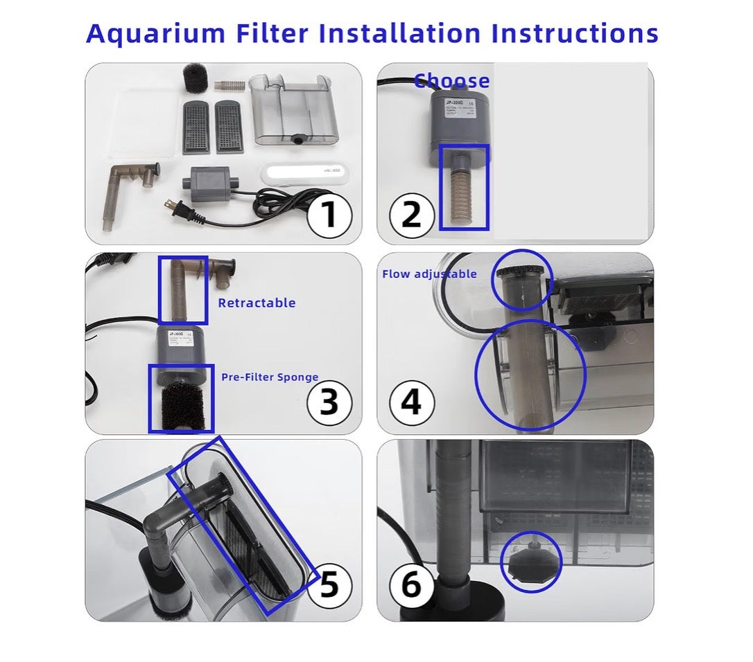 Vimvins 10 Gallon Glass Fish Tank, Easy  to Maintain Small Aquarium for Betta/Shrimp and Aquatic Planting (New in Box)