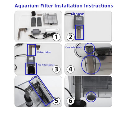 Vimvins 10 Gallon Glass Fish Tank, Easy  to Maintain Small Aquarium for Betta/Shrimp and Aquatic Planting (New in Box)