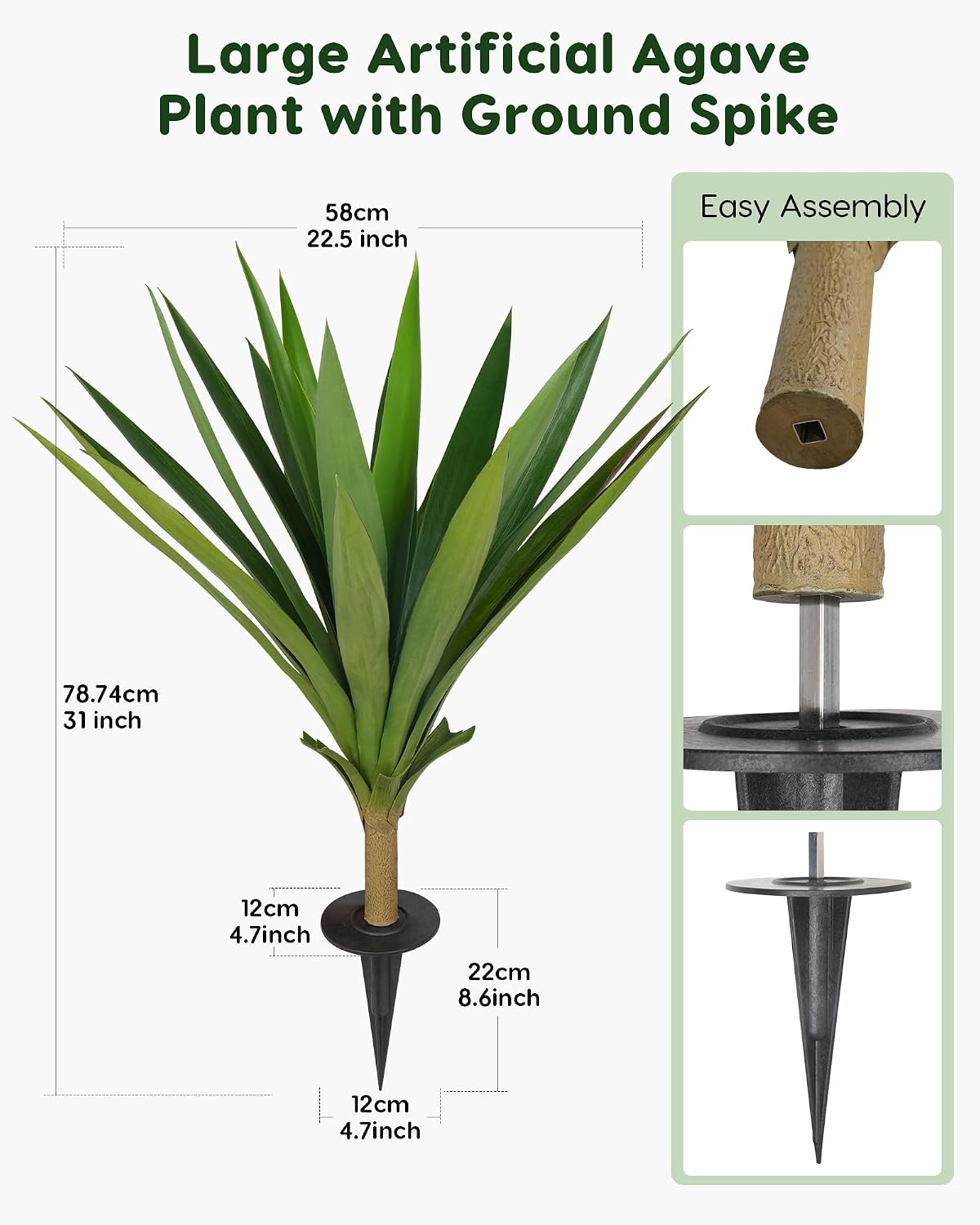 Artificial Outdoor Agave Plant