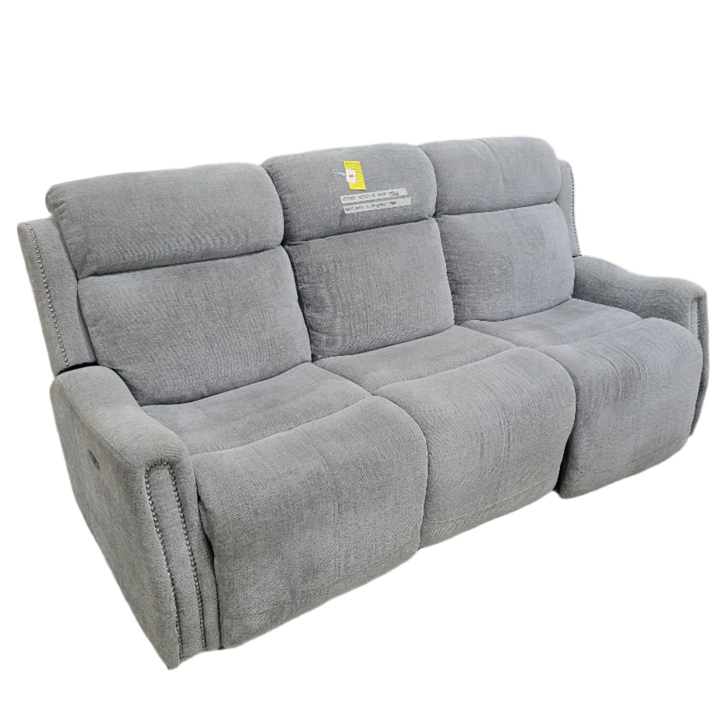 Grey Power Reclining Sofa