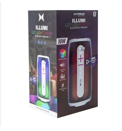 Xtreme Sound Illumi LED Light Show Bluetooth Speaker 10w