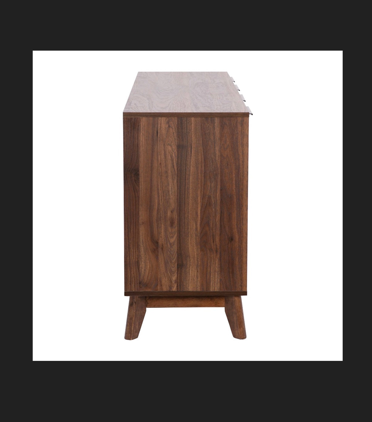 Flash Furniture 60 Inch Buffet Cabinet with 4 Soft Close Doors and Adjustable Shelves (Dark Walnut) (New in Box)