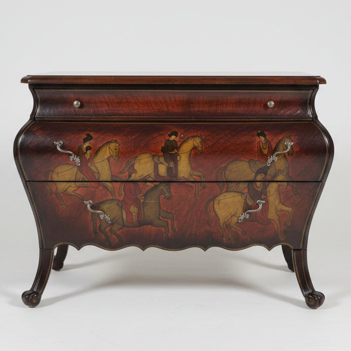 Large Elegant Bombe 3 Drawer Storage Chest