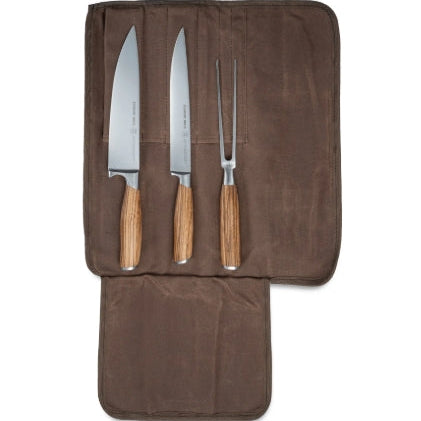 Schmidt Bros. Zebra Wood, 4-Piece Carving Set