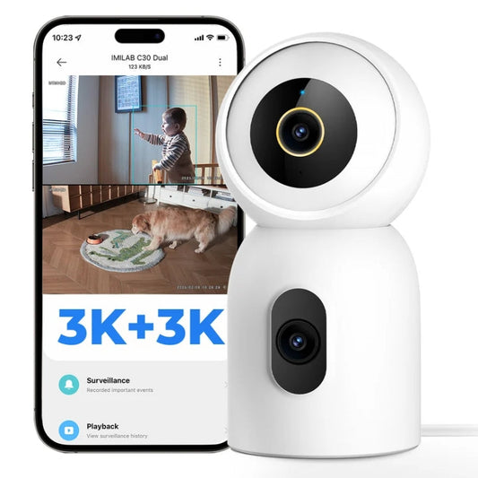 IMILAB C30 Dual 3K+3K WiFi Plug-in Indoor Camera