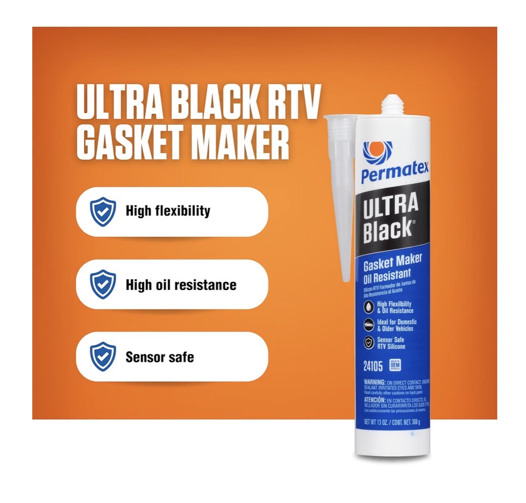 Permatex Ultra Black Gasket Maker 13 oz.