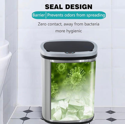 13gallon/ 50 liter Stainless Steel Touchless Trask Can
