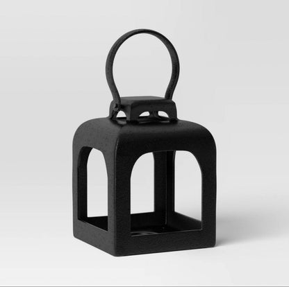 Threshold Tealight Cast Aluminum Lantern Candle Holder