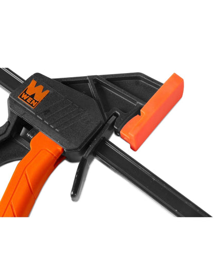 Wen CLR242 24 Inch Heavy Duty Steel Bar Clamps and Spreaders with 2.3 Inch Throat, Two Pack