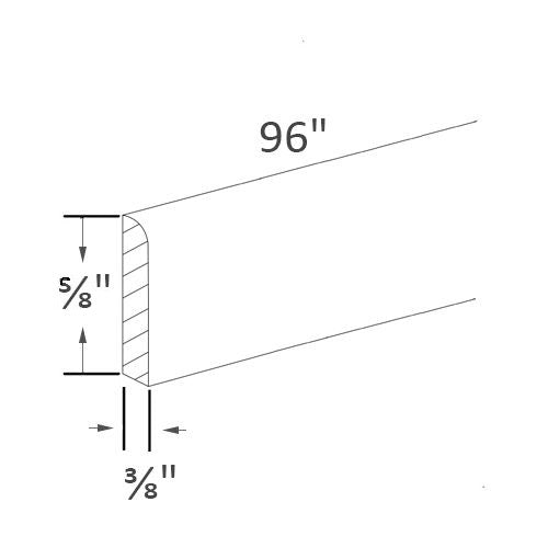 8' Scribe Molding SM8 (5/8" Scribe)