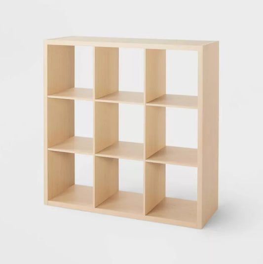 13'' 9 Cube Organizer Natural