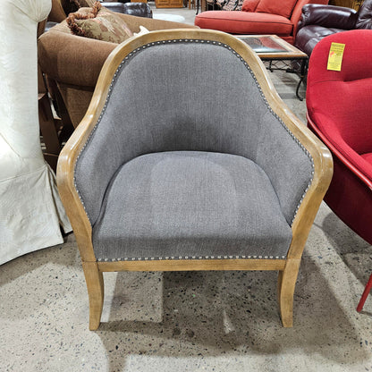 Engineer Barrel Accent Chair