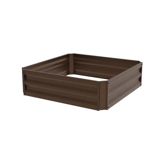 Sta-Green expandable metal raised garden bed. kit includes 7.5 cu ft. 36 inch W X 36 inch L X 10 inch H
