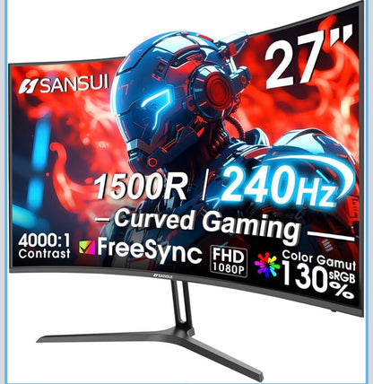 SANSUI 27" Curved 240Hz Gaming Monitor