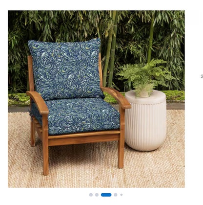 Arden Earth fiber Outdoor Foam Deep Seat Cushion 24 Inch X 24 Inch (New in Box)