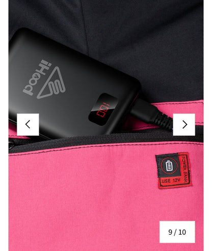 Women's Heated Jacket (Large, color:Pink)