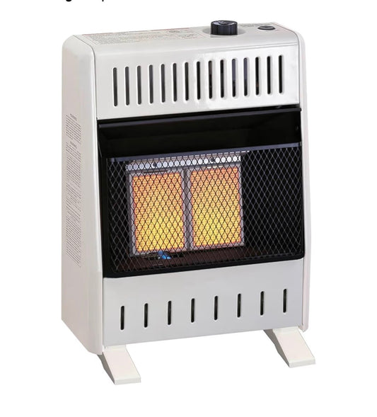 ProCom Heating Liquid Propane Ventless Infrared Plaque Heater with Base Feet