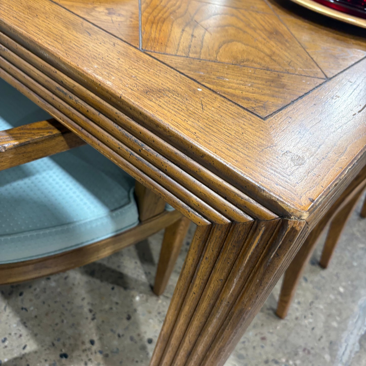 Wood Dining Set w/ 6 Chairs