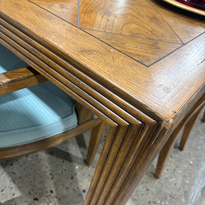Wood Dining Set w/ 6 Chairs