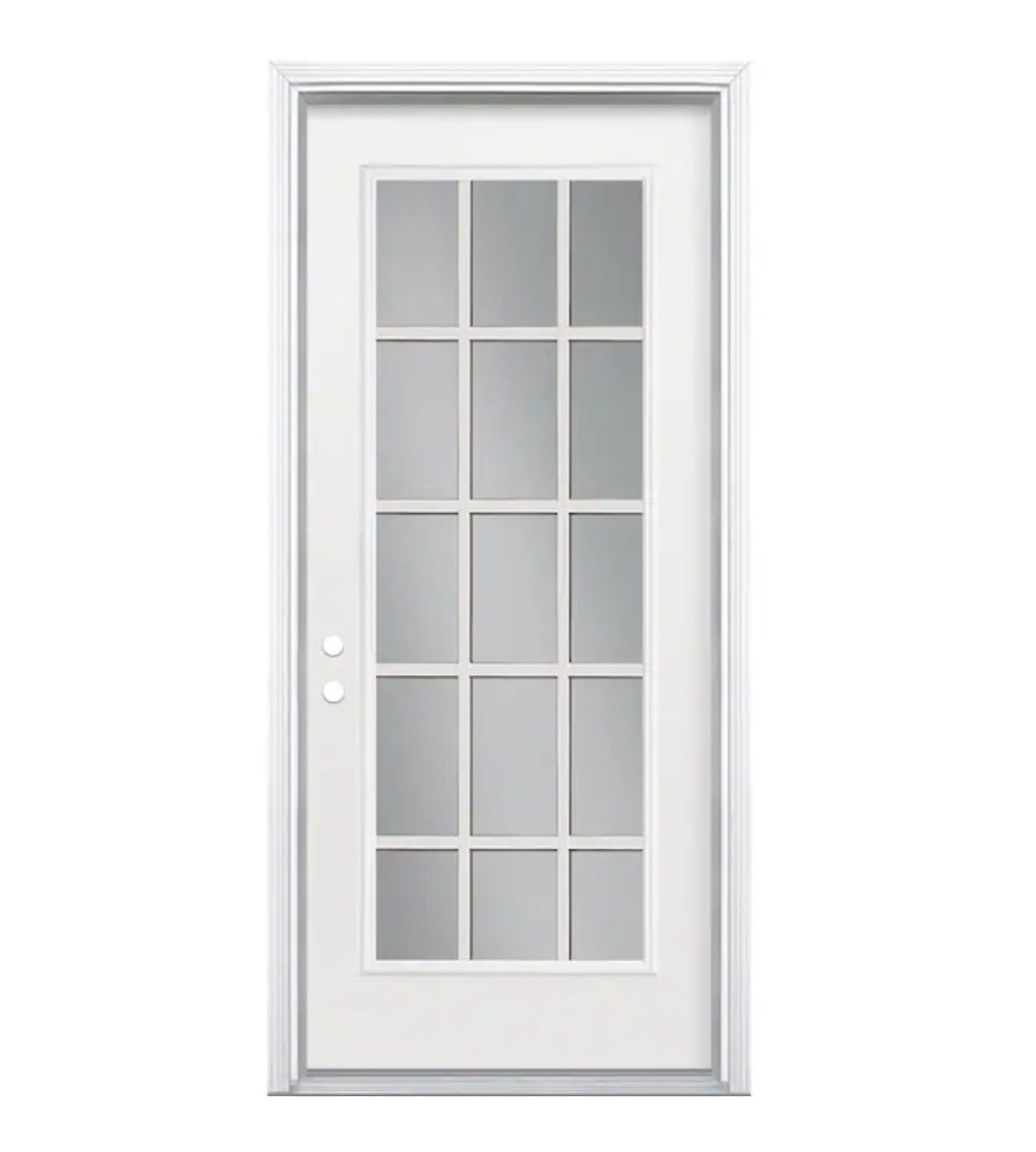 Masonite 36 Inch X 80 Inch X 4-9/16 Inch Steel Right Hand Inswing Primed Prehung Residential Insulating Core Front Door (New)