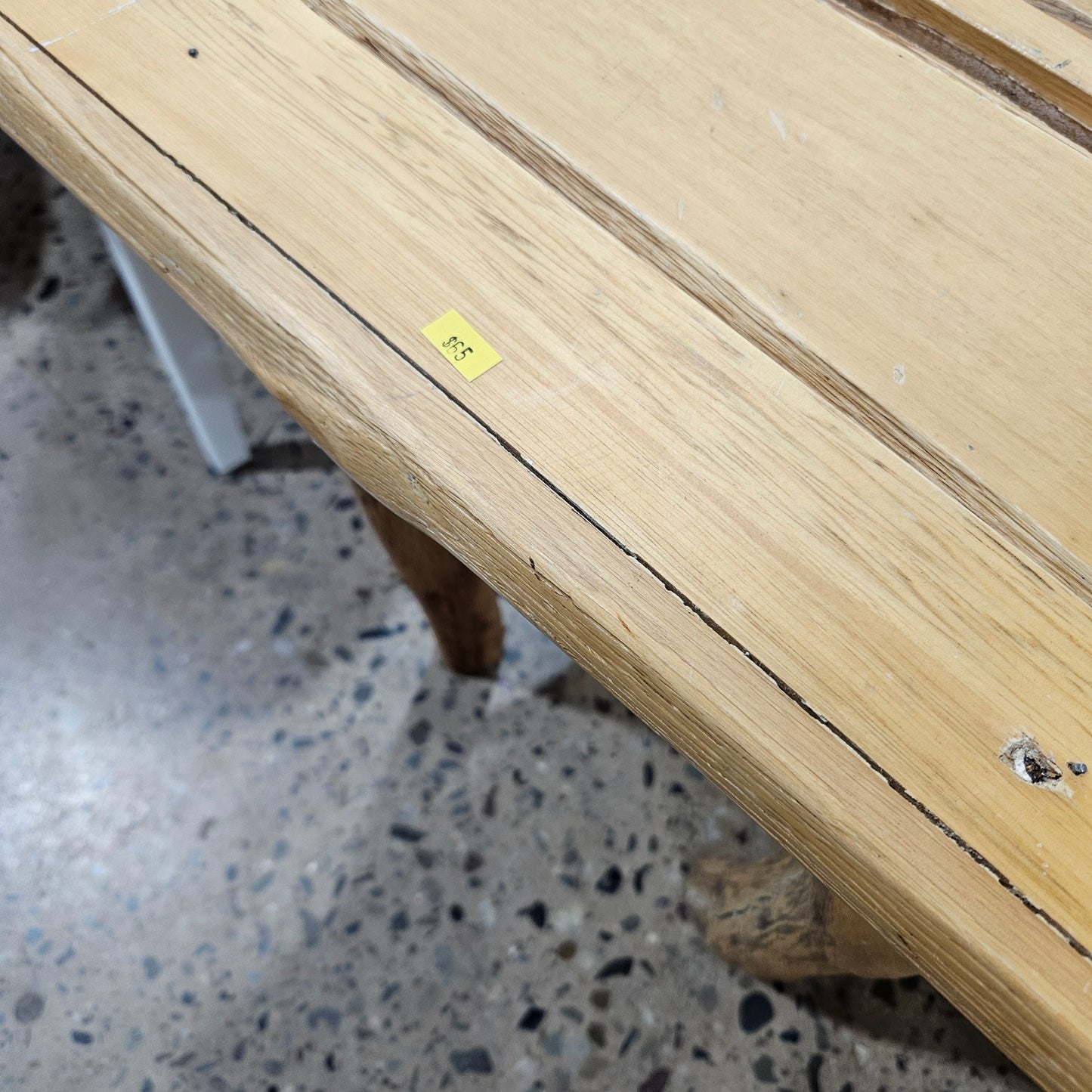 Rustic Log Side Table