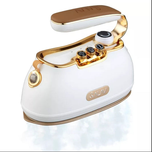 (New) SALAV IS-900 Retro Edition Duopress Steamer and Iron Pearl