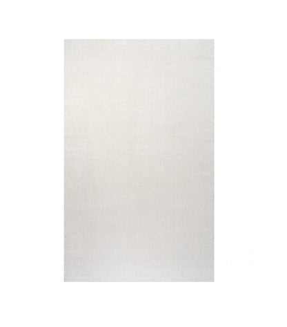 Super Soft Haze 9 Ft X 12 Ft. Loomed Polypropylene Cream Rectangular Indoor Solid Mid Century Modern (New)