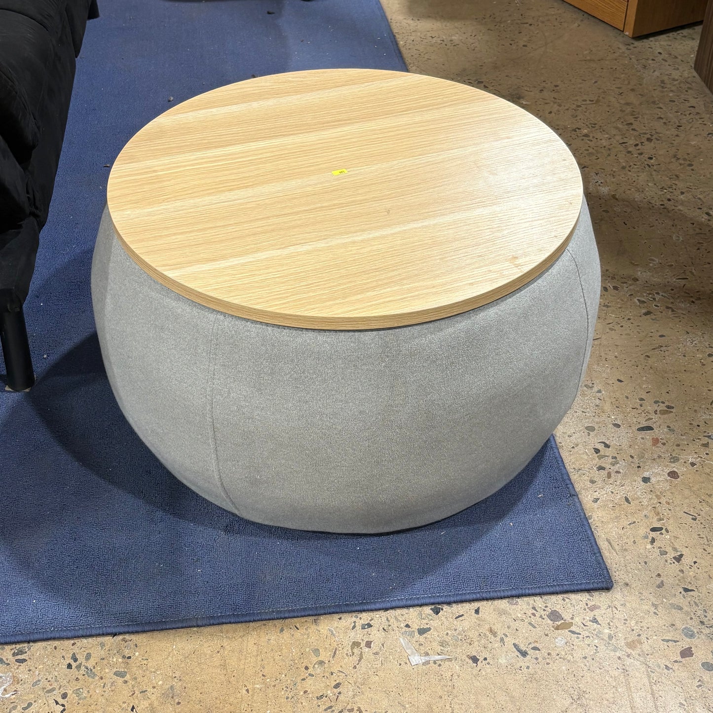 Round Storage Ottoman