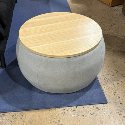 Round Storage Ottoman