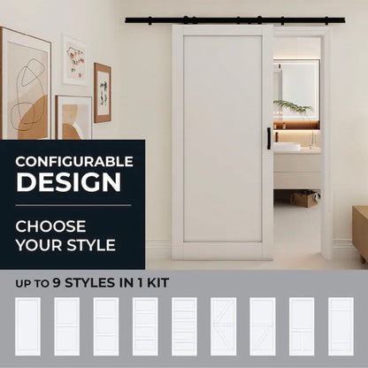 Reliabilt - 36 inch X 84 inch MDF Solid Core Single Barn Door (Hardware Included)