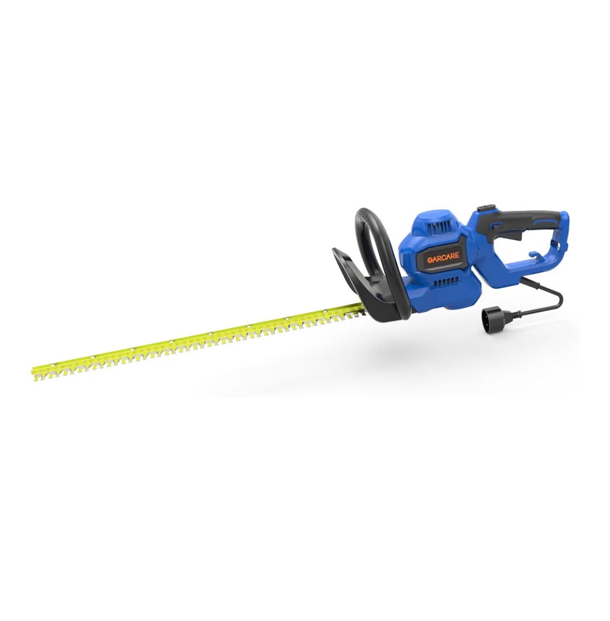 Garcare Electric Hedge Trimmer Corded 4.5 Amp, 24 Inch Dual Action Blades, Rotary Handle, Safety Switches for Hedges, Scrubs, and Branches (Blue/Yellow) (New in Box)