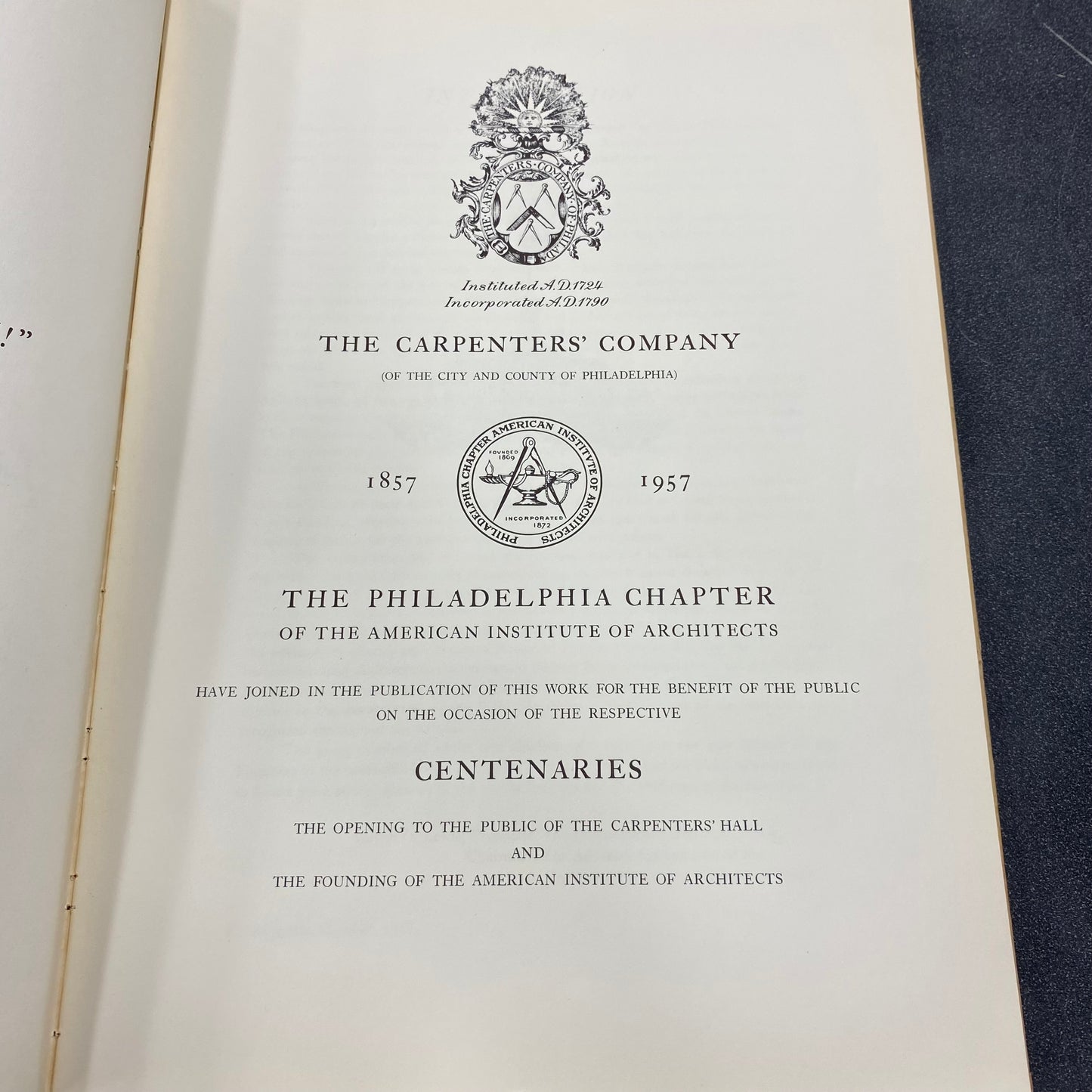 The Beginnings of Philadelphia In The Province of Pennsylvania 1682 Grant Miles Simon (Signed Commemorative Edition)