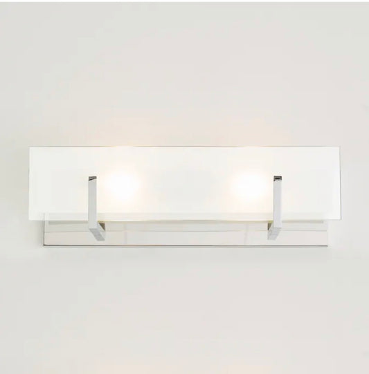 Generation style 18 inch  2 light polished crome modern/contemporary bathroom vanity light bar