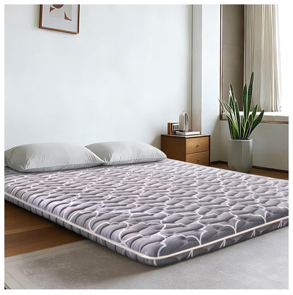 6th Generation Japanese Floor Futon Mattress Extra Thick 9 Layer Modern Futon with 100 Percent High Density Foam, Portable Floor Mattress Sleeping Pad for Adults, Guest Room, Dormitory (Twin Size 39 Inch X 75 Inch) (New in Package)