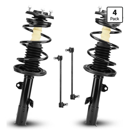 Front Struts Shock Absorber Sway Bar Links Kit for Toyota Corolla 1.8L 2009-2013, for Matrix FWD 2009-2010, Replace 572598, 572597, K90433 (4Pcs) (New in Box)