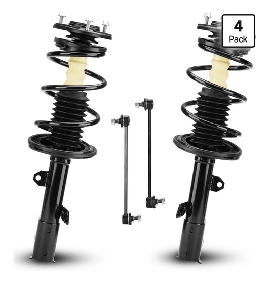 Front Struts Shock Absorber Sway Bar Links Kit for Toyota Corolla 1.8L 2009-2013, for Matrix FWD 2009-2010, Replace 572598, 572597, K90433 (4Pcs) (New in Box)