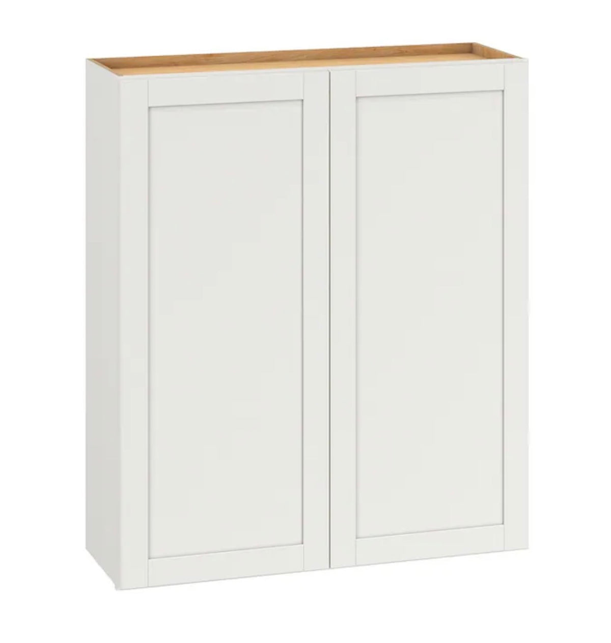 Arcadia 36 Inch W X 42 Inch Height X 12 Inch D White Laminate Wall Fully Assembled Cabinet Recessed Panel Shaker (New in Box)