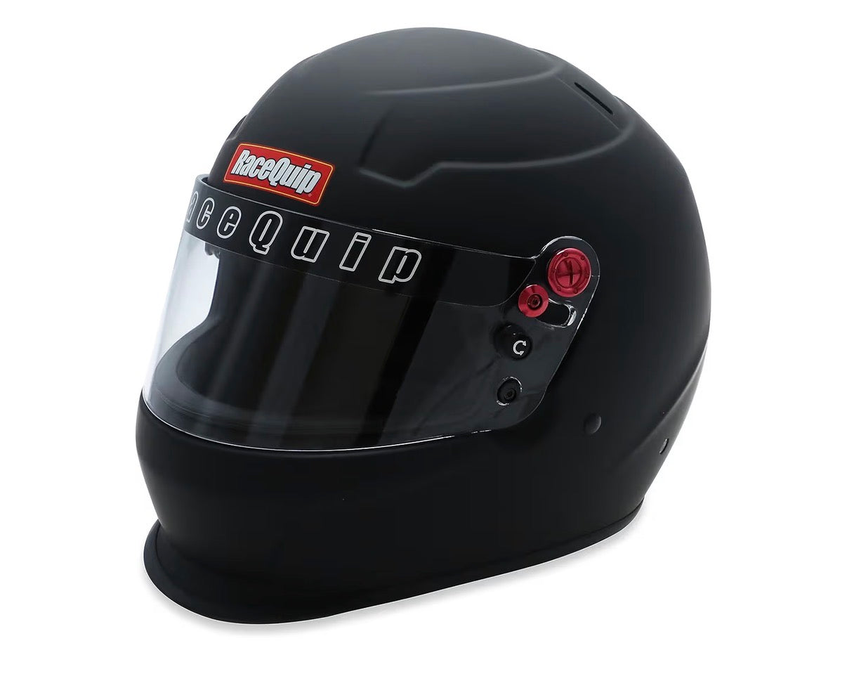 RaceQuip Full Face Helmet PRO20 (Flat Black X-Large)