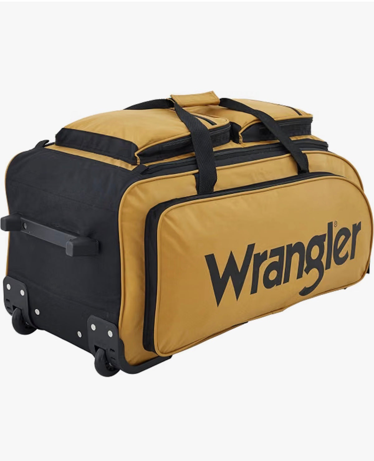 Wrangler Wesley Rolling Duffel Bag, Large 30 Inch (Ambergold) (New in Package)