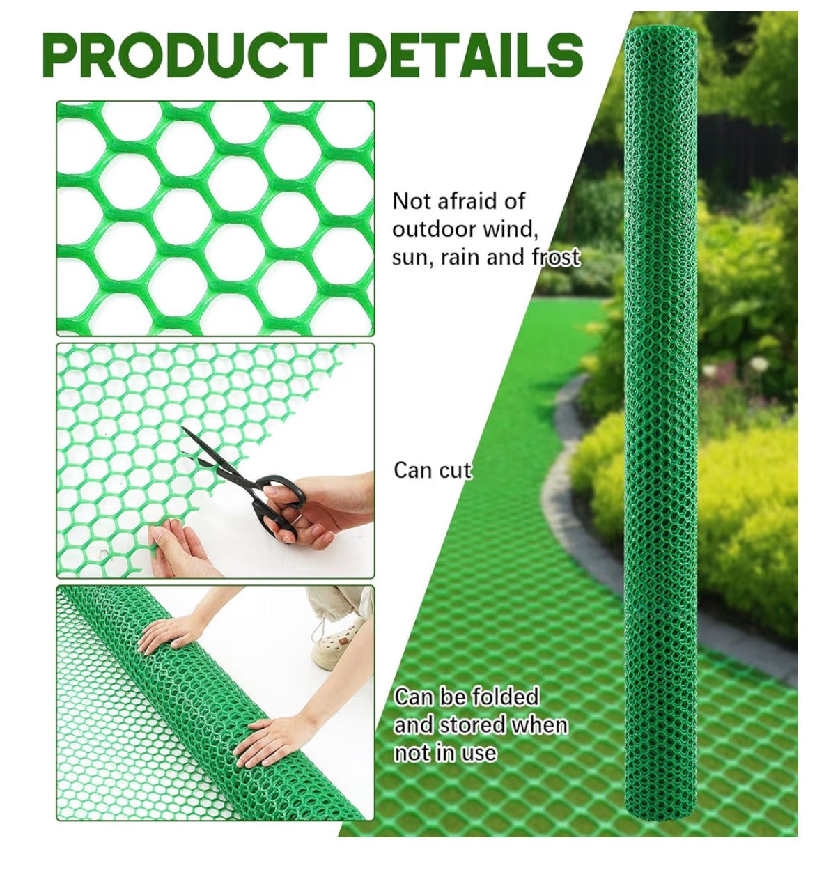Grass protection mesh 3 ft. X 32.8 Ft. Roll (206.64 sf.)