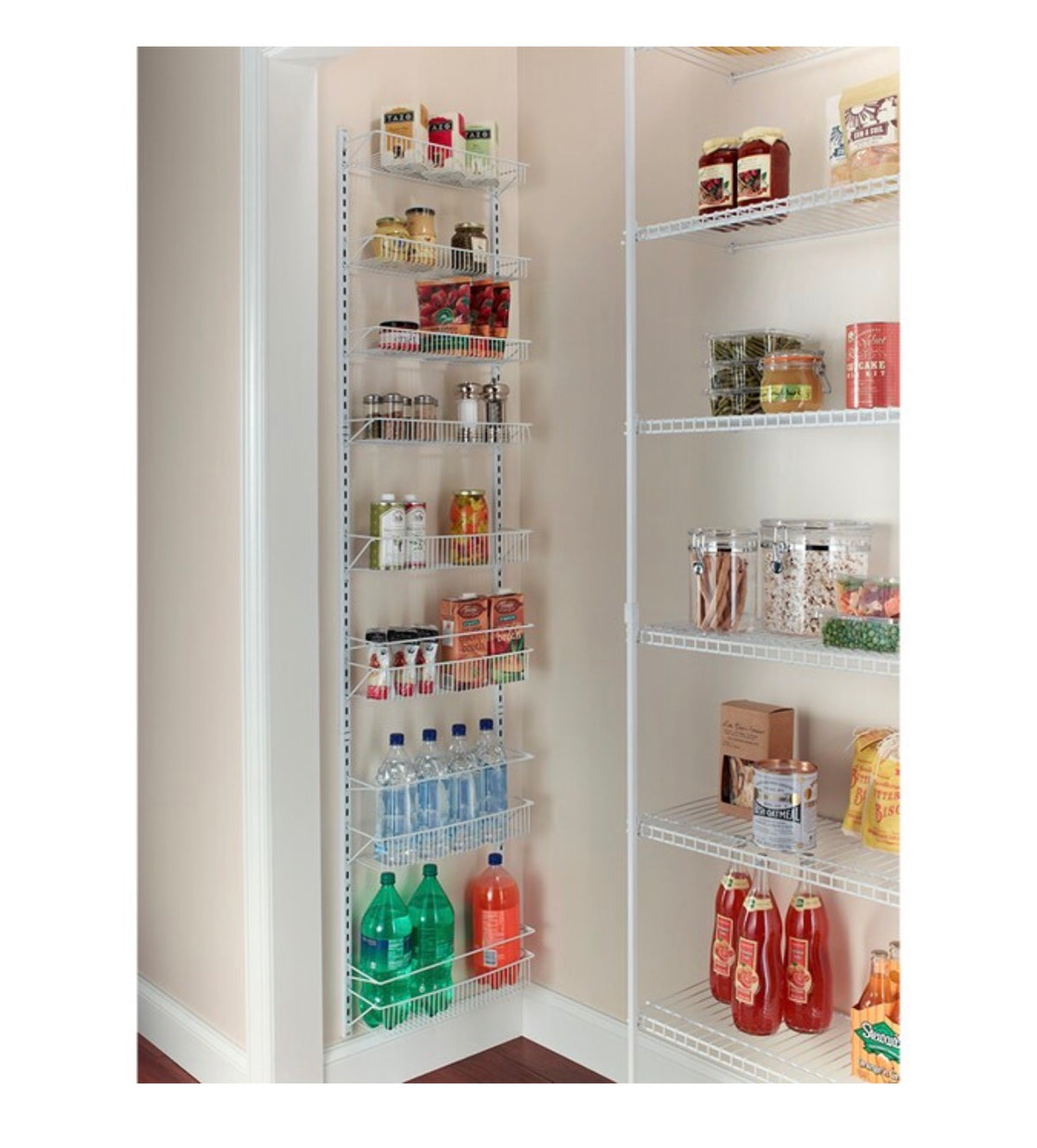 Closet Maid 18 Inch W X 77 Inch H X 5.2 Inch D 8 Tier White Metal Door Organizer (New in Box)