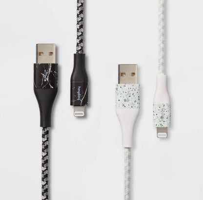 heyday 6' Lightning to USB-A 2 Pack Chargers