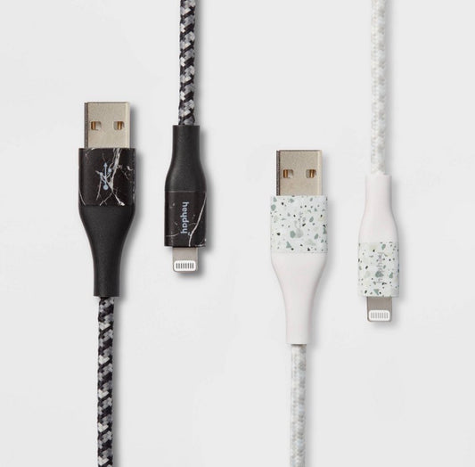 heyday 6' Lightning to USB-A 2 Pack Chargers
