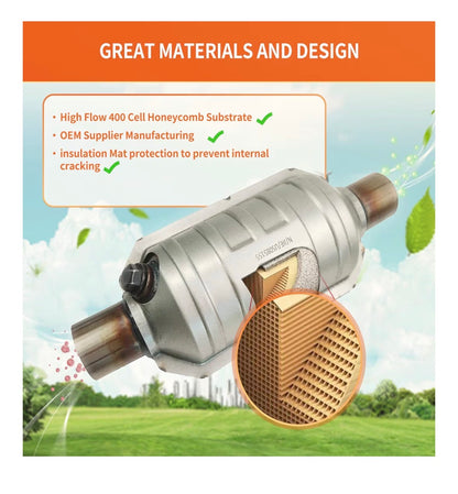 Catalytic Converter Compatible with Honda Accord 19998, 1999, 2000, 2001, 20024 Cylinder SE Valve 2.3L EPA Compliant (New in Box)