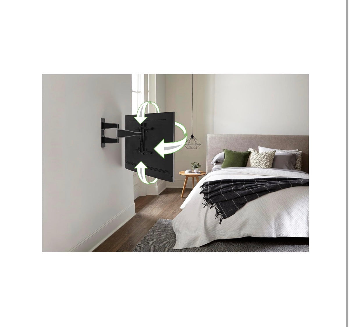 Sanus Premium Full Motion TV Wall Mount for 32-55 TVs (Black) (New in Box)