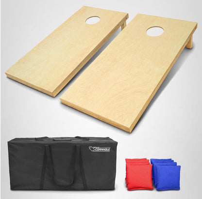 GoSports Solid Wood Premium Cornhole Set 4 ft. X 2 ft.