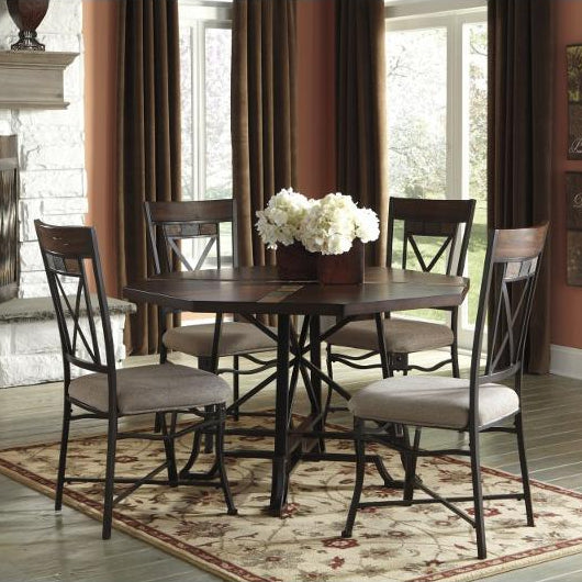 Ashley Furniture Vinasville - Medium Brown Dining Room Table W/metal Legs
