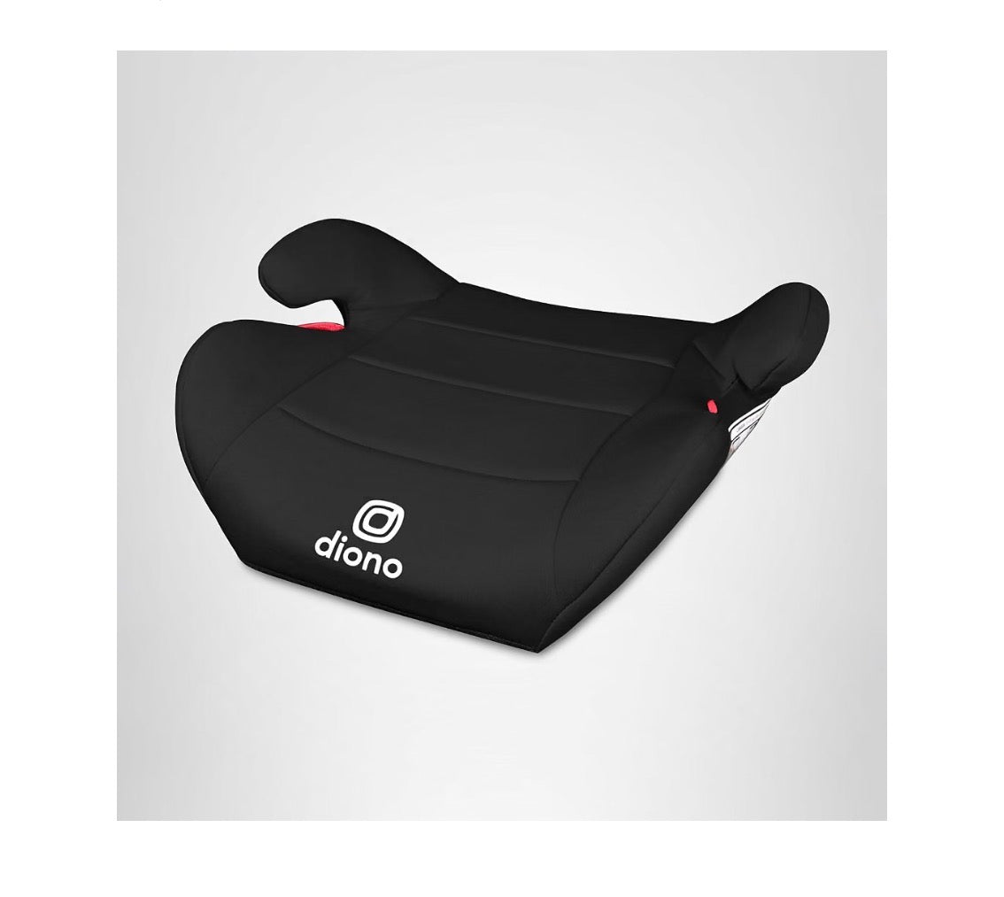 Diono Solana Lite Backless Booster Car Seat, Lightweight & Portable for Travel, Machine Washable Covers, 40-100lbs (Black) (New in Box)