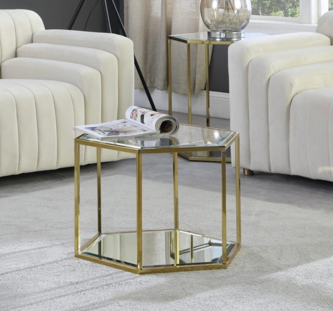 Meridian Sei Gold Coffee Table 205-CT | Comfyco