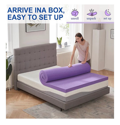 Sinweek 3 inch Twin Gel Memory Foam Mattress Topper